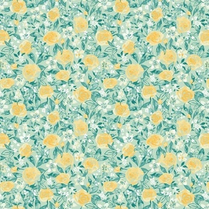 Watercolor Roses in Mint Yellow_SMALL