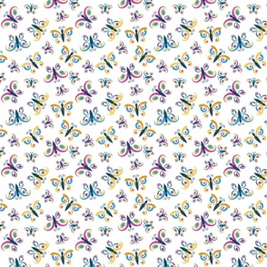 Cute Butterflies For Kids on a Cream Background (Small)