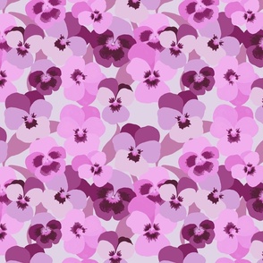 Pink Violas- Larger