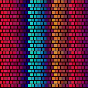 Rainbow Mosaic Chips Color Gradient Geometric Stripes