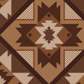 American Southwest Quilt Pattern- Earth Tones