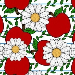 Floral Apple notebook paper