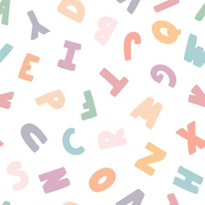 Pastel Alphabet