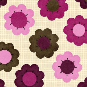 Retro_Flower__-_Pink__Magenta__Green_-_Medium