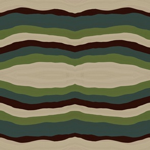large scale continuous striped earth tone waves