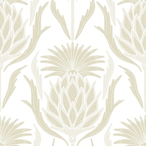 Thistle, Jumbo, Tan on Bright White