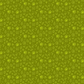 Autumn Leaves - SMALL - Lime Green