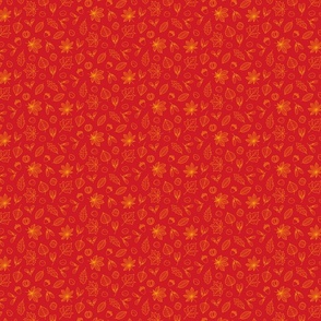 Autumn Leaves - SMALL - Orange Red