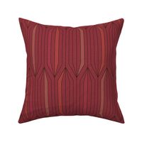 Art Deco Style Prisms in Red