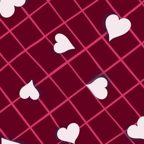 Pink Hearts Pattern