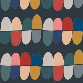 Retro Pills Abstract Painting 