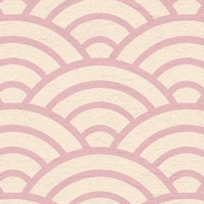 Seigaiha Japanese Chinese wave pattern Pastel Lilac