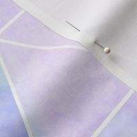 Geometric Watercolour Triangles in Purple Large