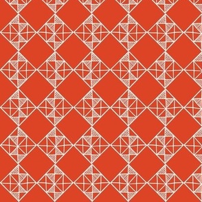 Small // Patchwork  checkerboard // Red