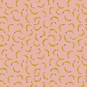 Small // Ripe bananas // Light Pink and Golden yellow