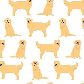 Golden Retriever Dog Pattern SMALL
