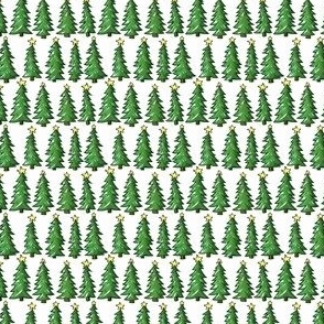 Christmas Holiday Evergreen Trees // little small scale tiny mini micro doll 