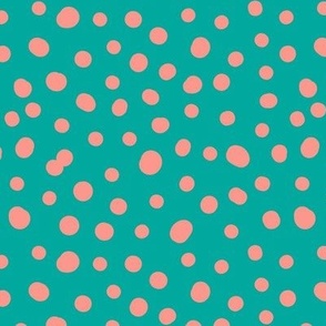 Coral Dot - Blue Green