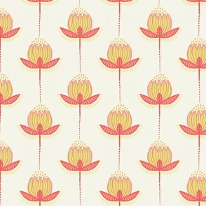 Riso Tulips in Yellow and Coral - Large