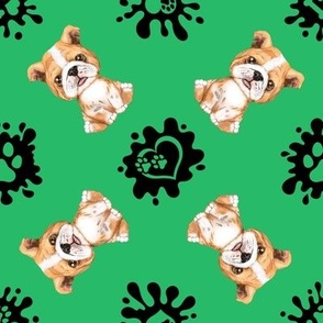 Puppy Love 4 Bulldog Green