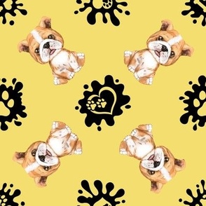 Puppy Love 4 Bulldog Yellow