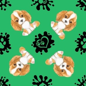 Puppy Love 6 Spaniel Green