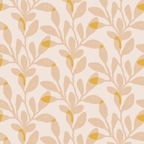 Foliage Overlay - Blush Pink on Soft Pink | Botanical Leaves