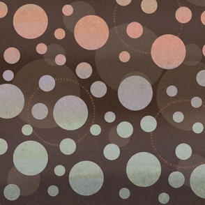 (M-L) Hombre Sunset Textured Dots on Dark Brown