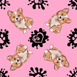 Puppy Love 7 Corgi Pink