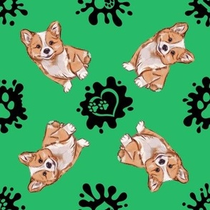 Puppy Love 7 Corgi Green