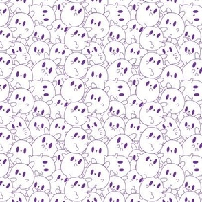 Kawaii Bunnies Purple