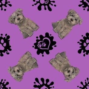 Puppy Love 8 Terrier Purple