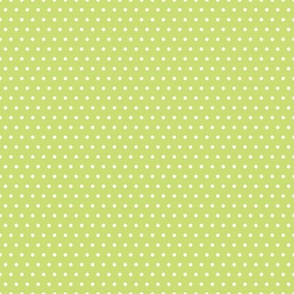 Lucky Day Lime Green Polka Dot 6 inch