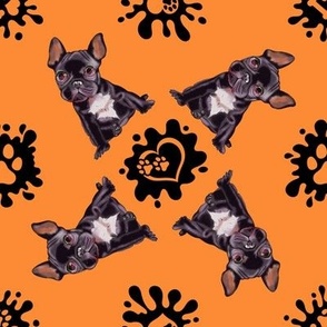 Puppy Love 10 French Bulldog Orange