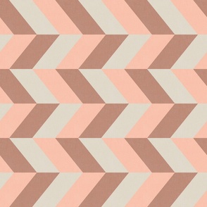 Chevron herringbone pale nude size M