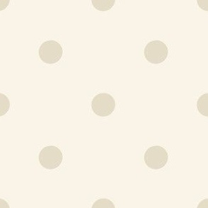 Big beige polka dots