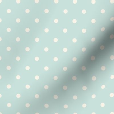 Cream Polka dots