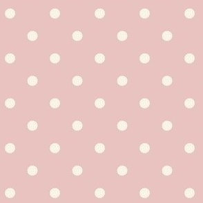 Cream Polka dots