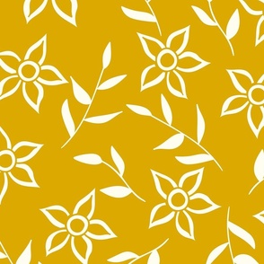 Cream On Gold Floral (X-Large)
