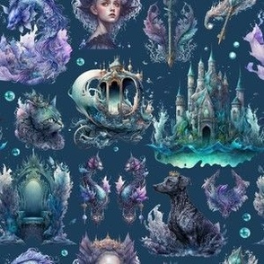 Small Scale Deep Sea Princess Blue