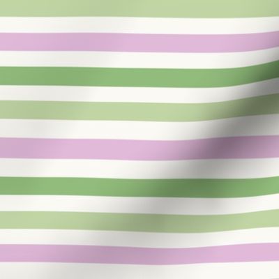 MEDIUM st. patricks day stripes - pastel spring stripe fabric