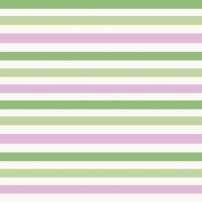 MEDIUM st. patricks day stripes - pastel spring stripe fabric