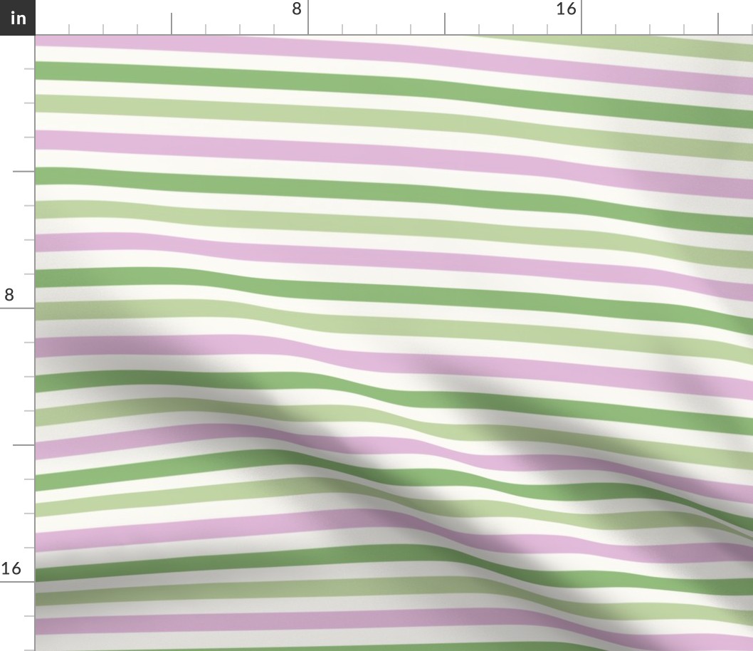 MEDIUM st. patricks day stripes - pastel spring stripe fabric