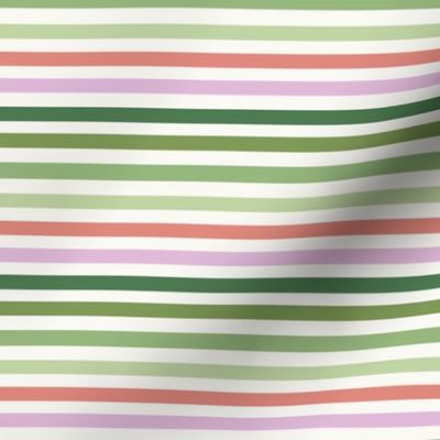 SMALL st. patricks day stripes - pastel spring stripe fabric