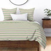 SMALL st. patricks day stripes - pastel spring stripe fabric