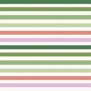SMALL st. patricks day stripes - pastel spring stripe fabric