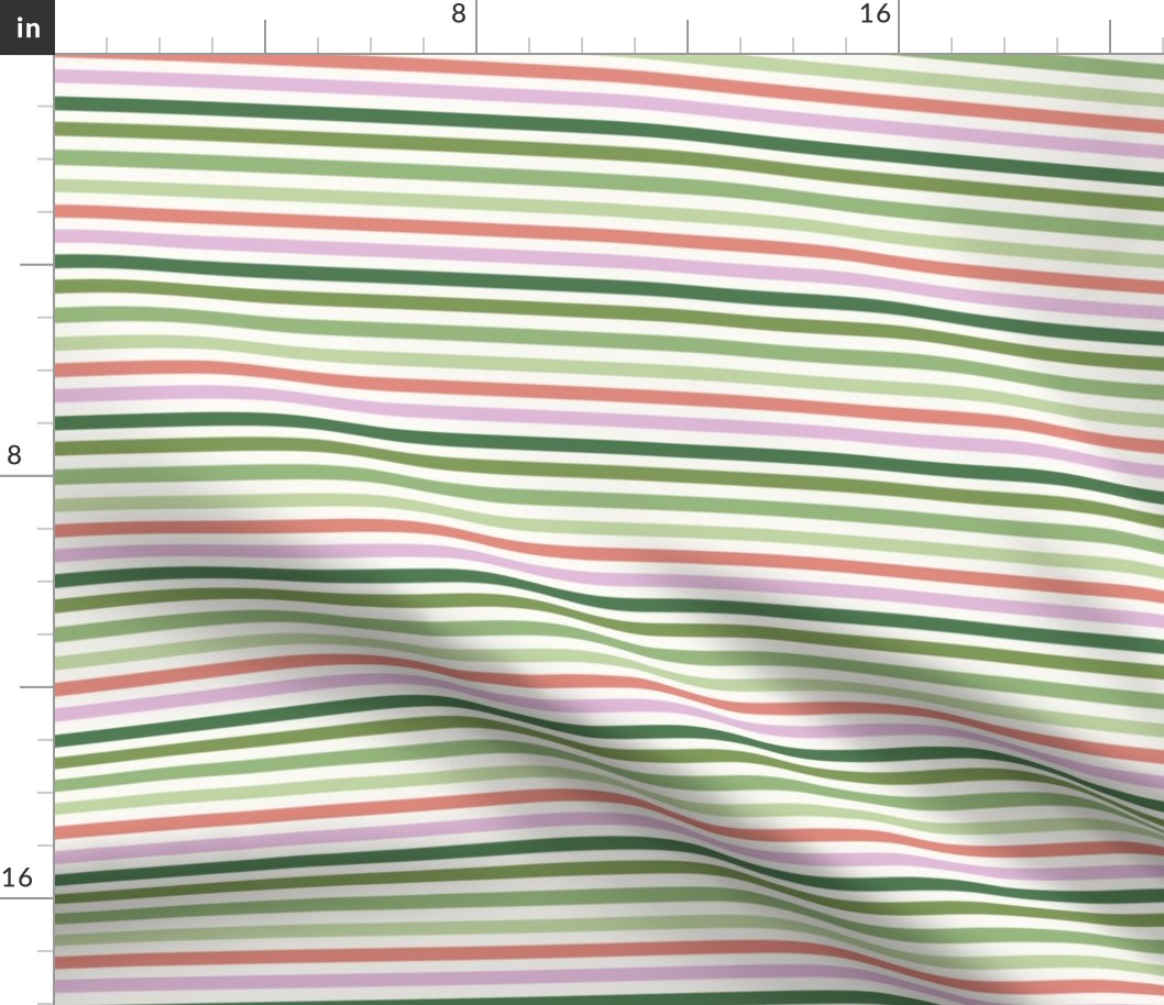 SMALL st. patricks day stripes - pastel spring stripe fabric