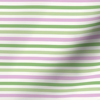 SMALL st. patricks day stripes - pastel spring stripe fabric