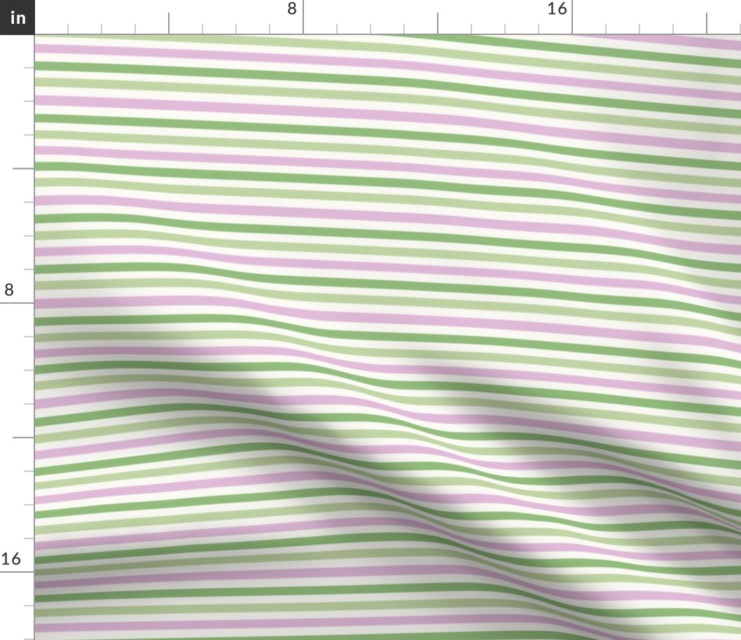 SMALL st. patricks day stripes - pastel spring stripe fabric