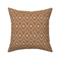 earth tones graphic diamond copper beige sand